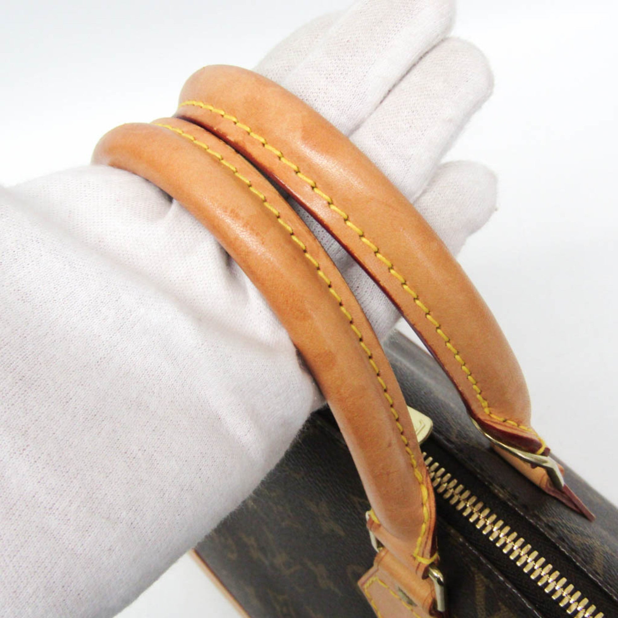 Louis Vuitton Alma Monogram Canvas Brown Canvas Handbag (Pre-Owned)