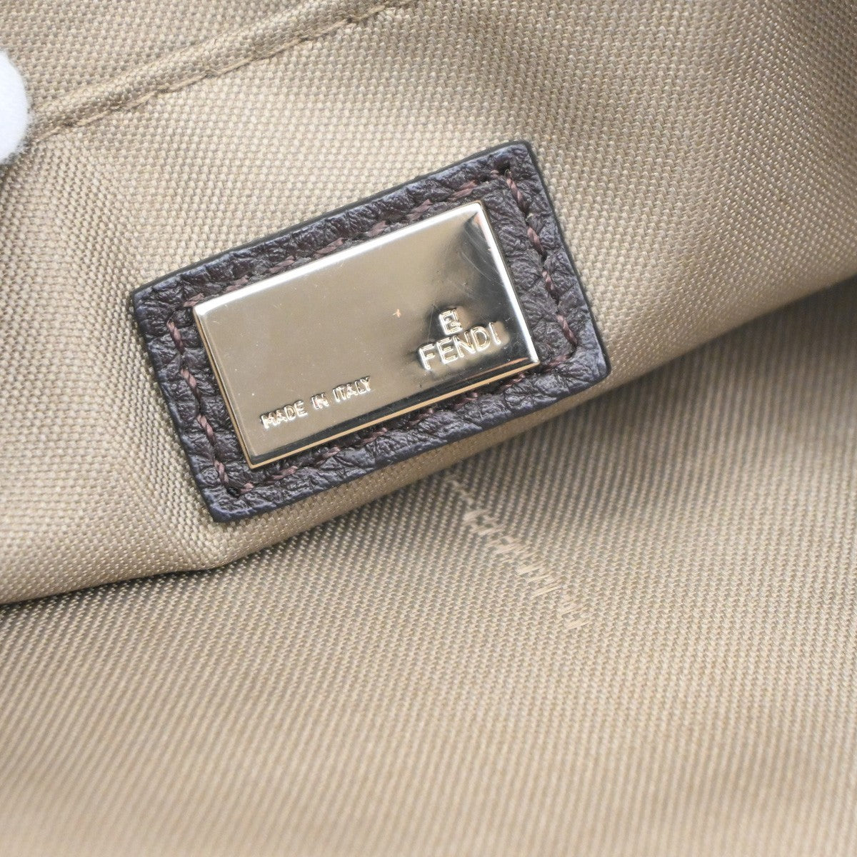 Fendi Vintage Zucchino Canvas Brown Canvas Tote Bag Bag (Pre-Owned)
