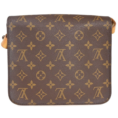 Louis Vuitton Cartouchiere Brown Canvas Shoulder Bag (Pre-Owned)