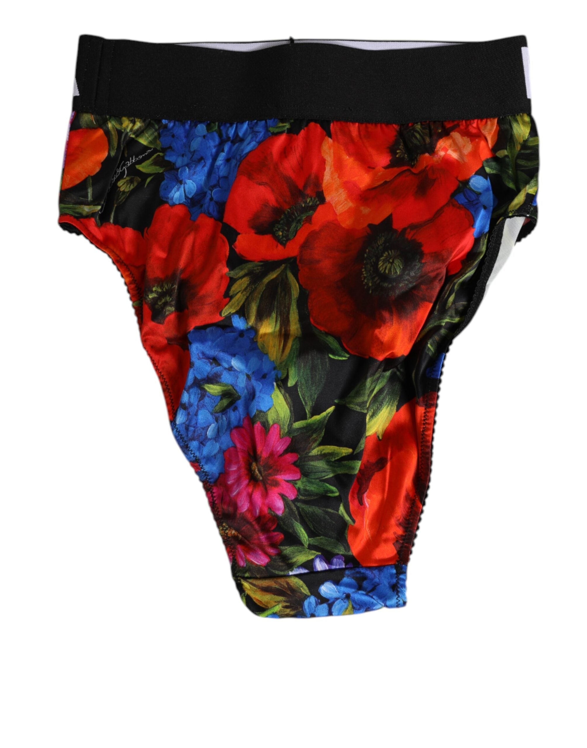 Dolce & Gabbana Multicolor Floral Print High Waist Panty Women's Underwear