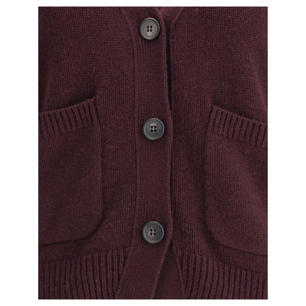 Lisa Yang Purple Cashmere Women's Cardigan