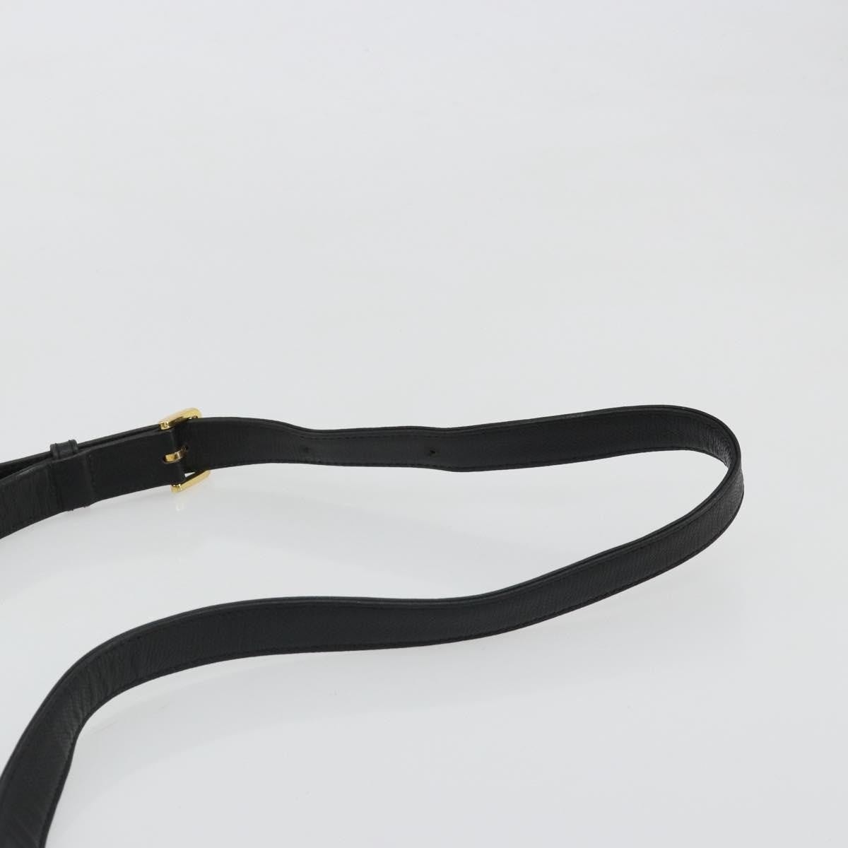 Valentino Garavani Vintage Leather Black Leather Shoulder Bag Bag (Pre-Owned)