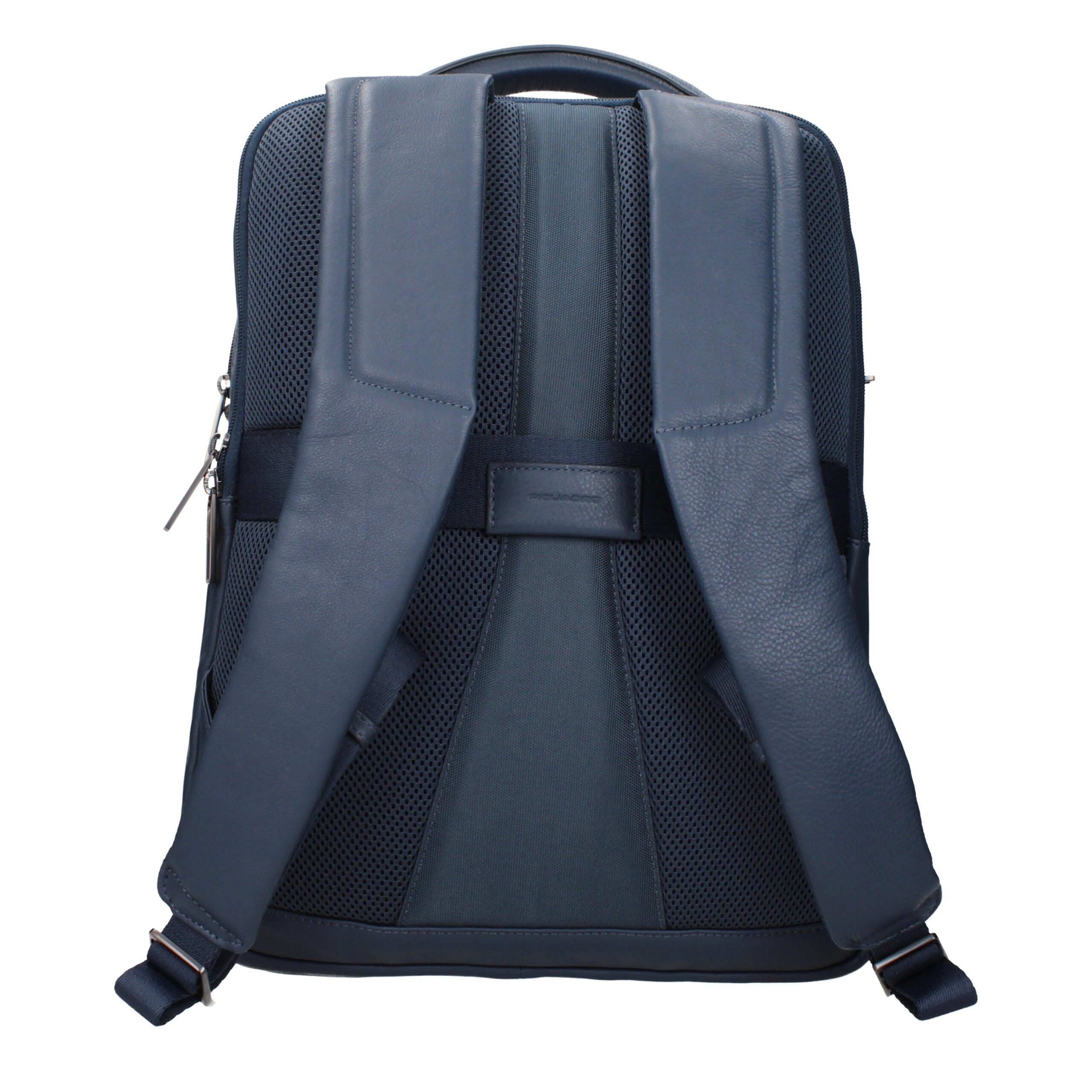 Piquadro Blue Leather Men's Backpack