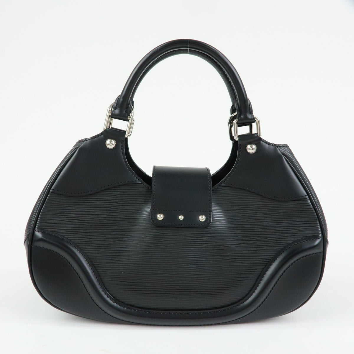 Louis Vuitton Montaigne Sac Epi Leather Black Leather Handbag (Pre-Owned)