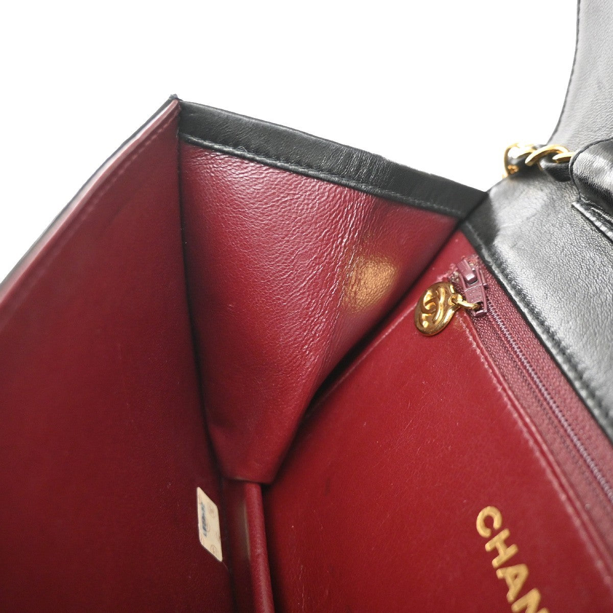 Chanel Cc Full Flap Wallet On Chain Quilted Caviar Black Leather Crossbody Bag Bag (Pre-Owned)
