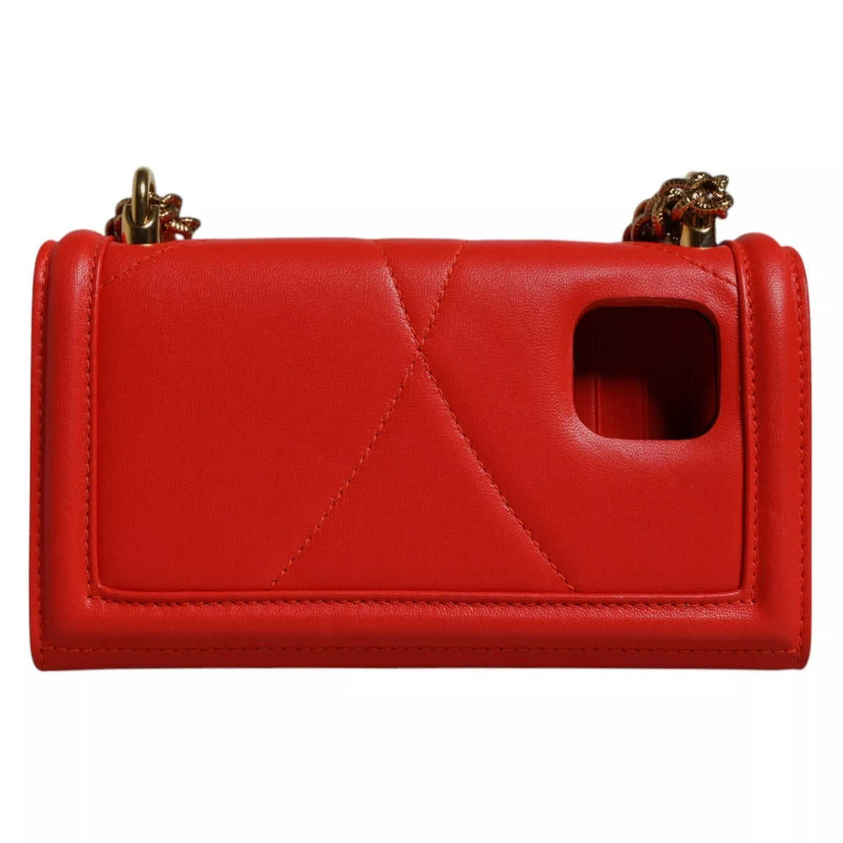 Dolce & Gabbana Red Quilted Devotion Crossbody 11 PRO Phone case Women's bag (Pre-Owned)