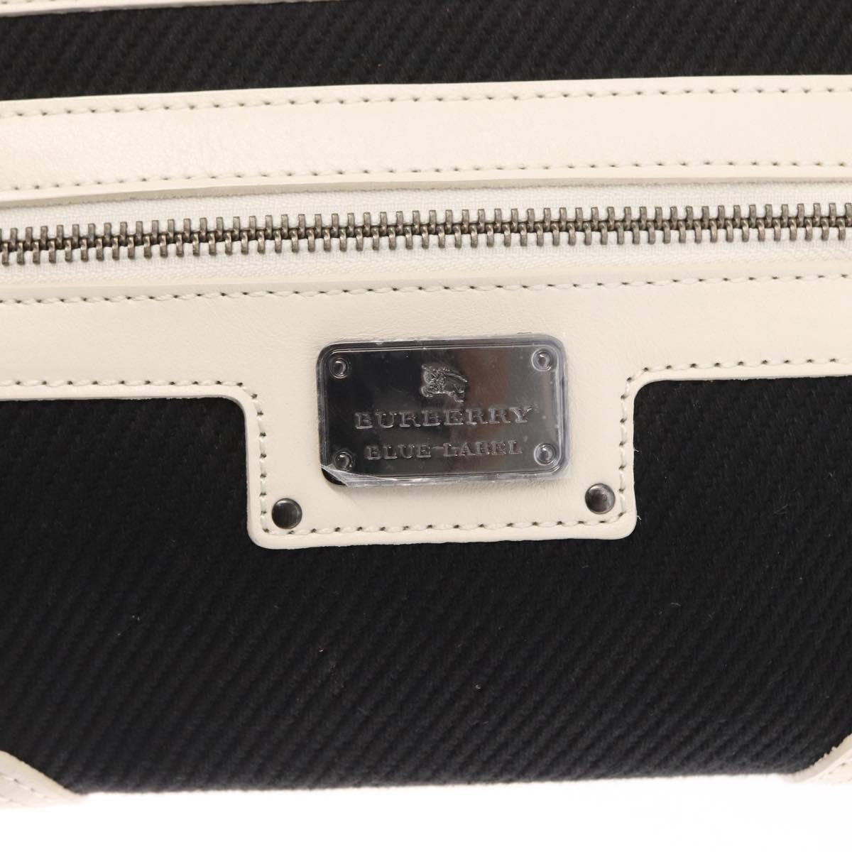 Burberry Vintage Canvas Black Canvas Handbag (Pre-Owned)