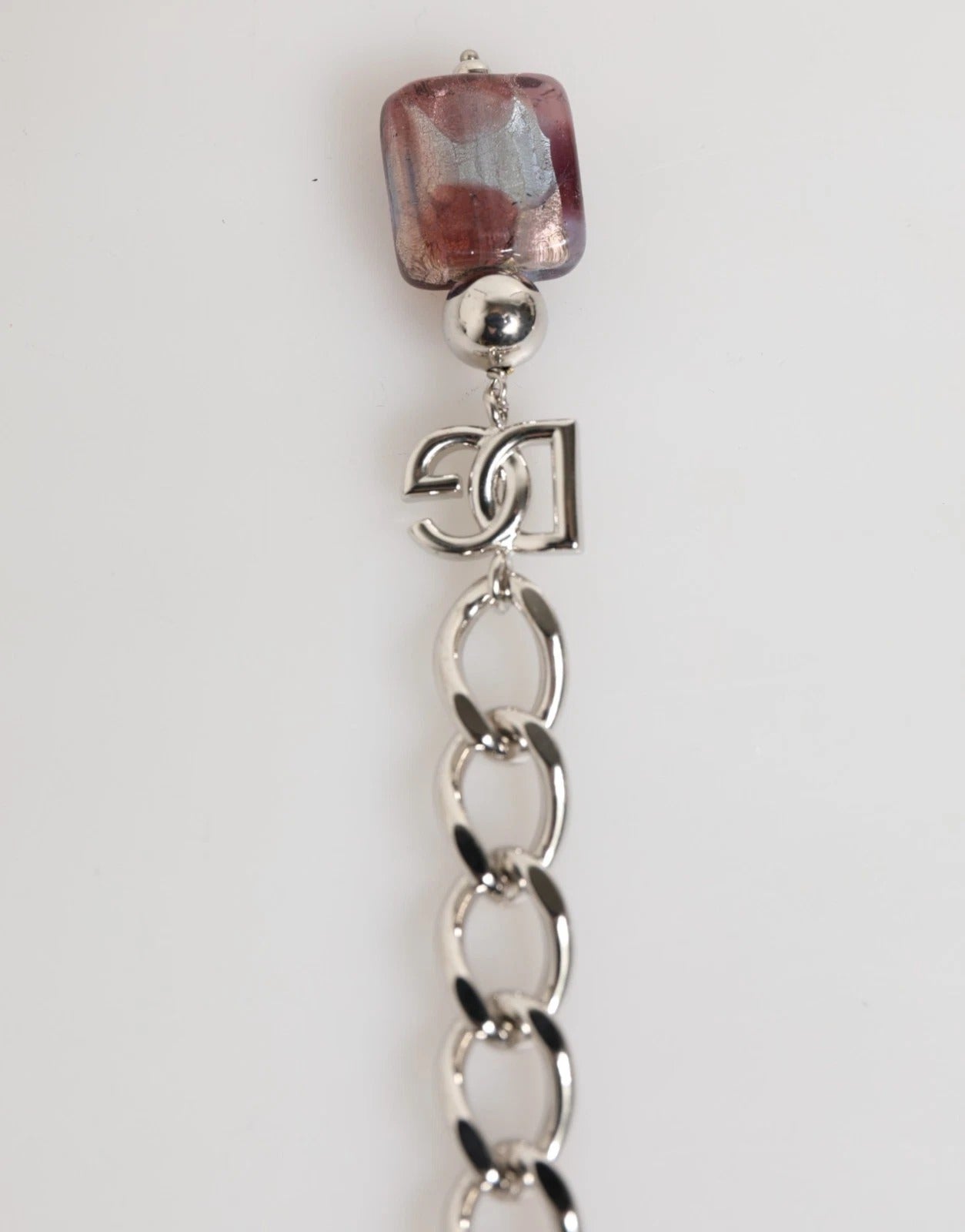 Dolce & Gabbana Multicolor Murano Glass Beads Brass Zamak Women's Necklace