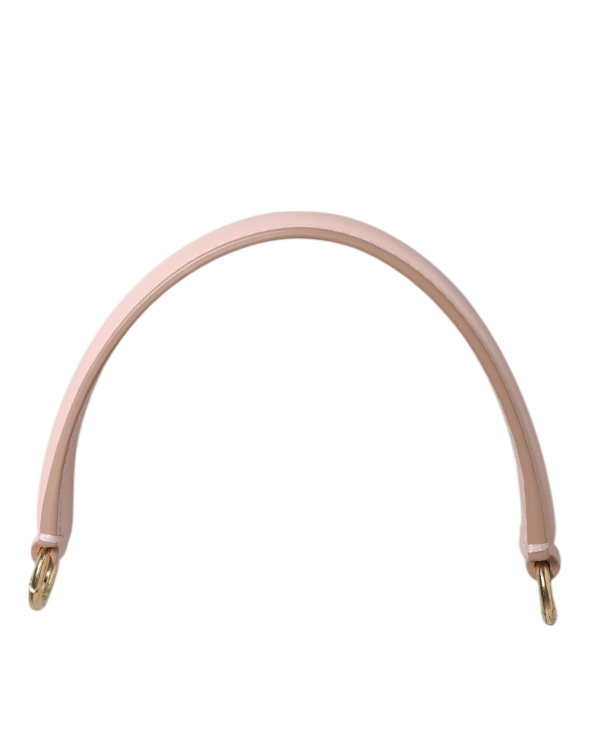Dolce & Gabbana Women's Pink Leather Gold Tone Big Bag Handle Shoulder Women's Strap