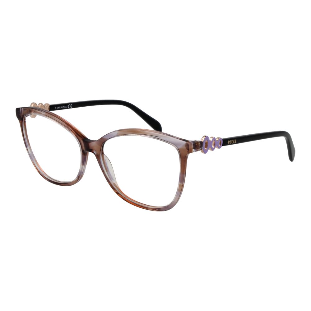 Emilio Pucci Brown Plastic Glasses Women's (Frames)