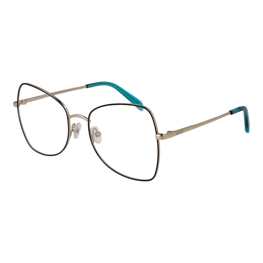 Emilio Pucci Black Metal Glasses Women's (Frames)