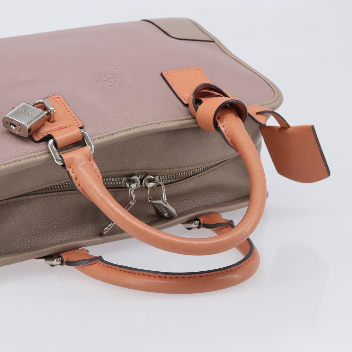 Loewe Amazona Leather Pink Leather Handbag (Pre-Owned)