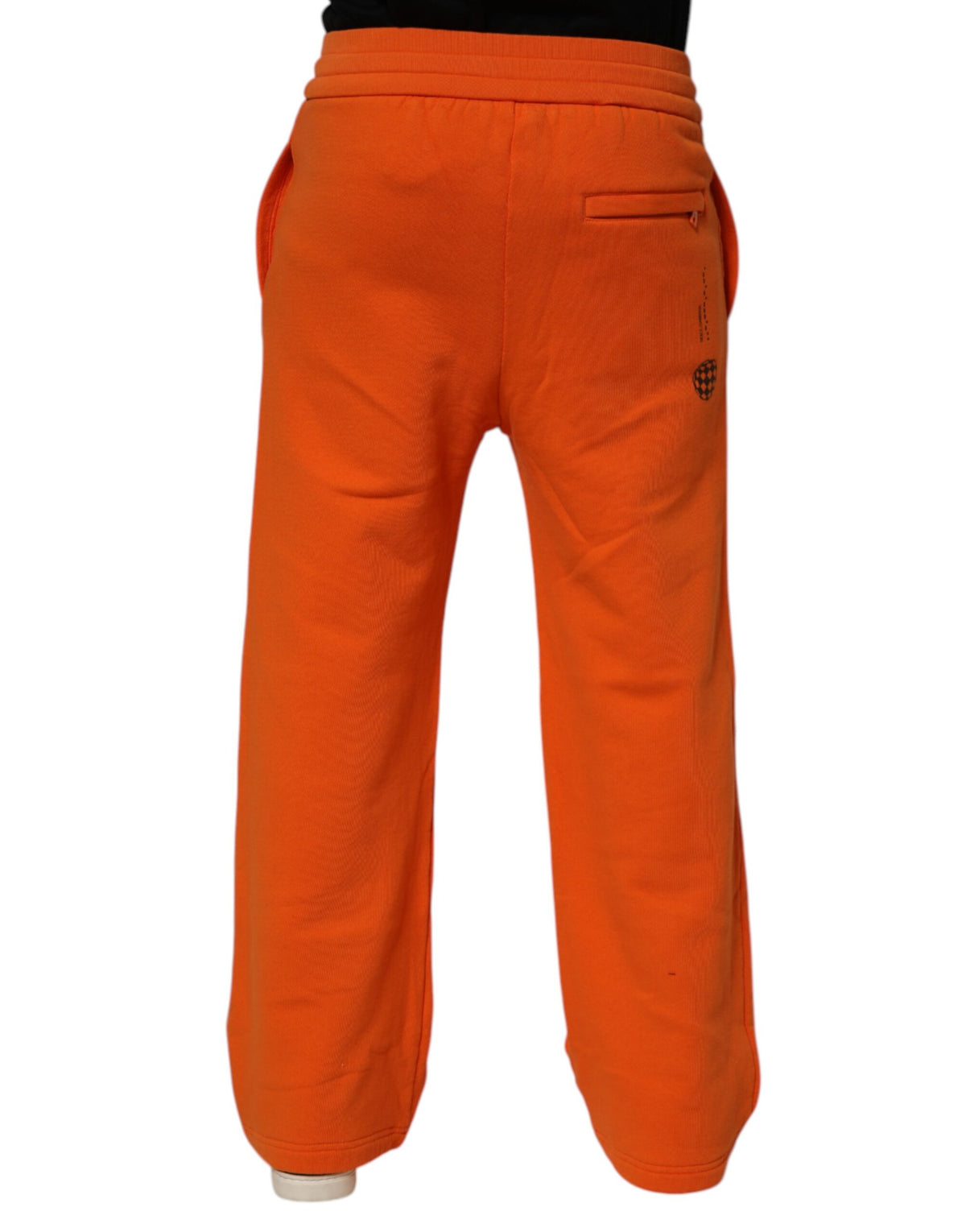 Dolce & Gabbana Orange Cotton DG VIB3 Logo Drawstring SweatMen's Men's Pants (Pre-Owned)