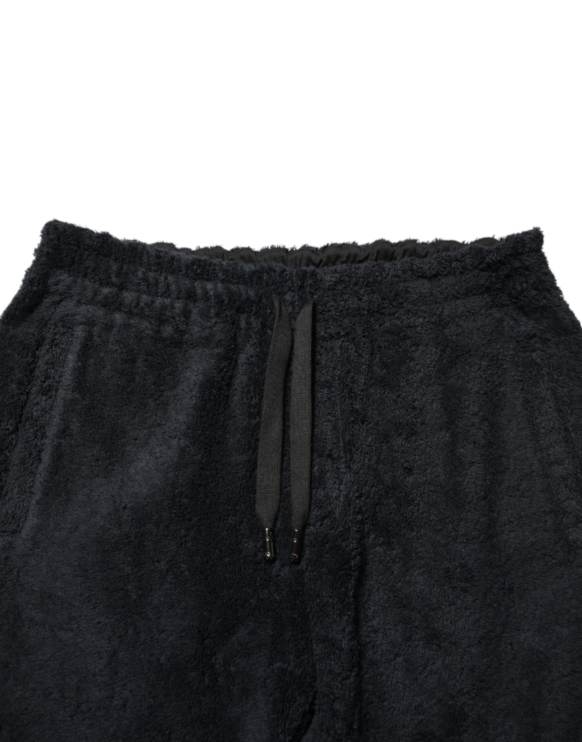 Dolce & Gabbana Black Cotton Logo Men Jogger SweatMen's Men's Pants