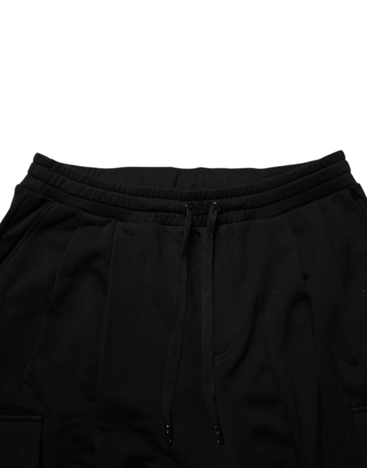 Dolce & Gabbana Black Cotton Blend Cargo Joggers Drawstring Men's Pants (Pre-Owned)