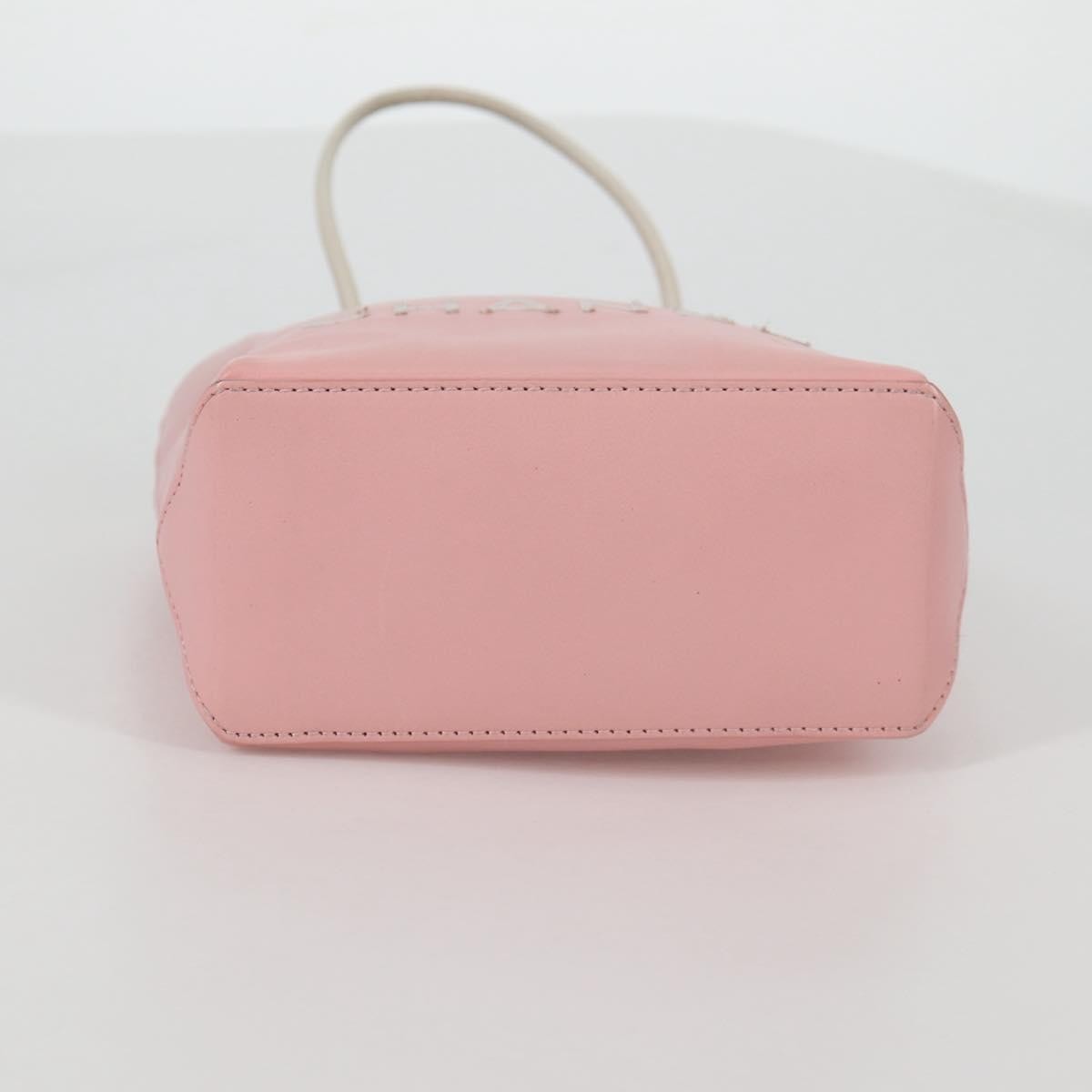 Chanel Essential Shopping Tote Leather Pink Leather Bag (Pre-Owned)