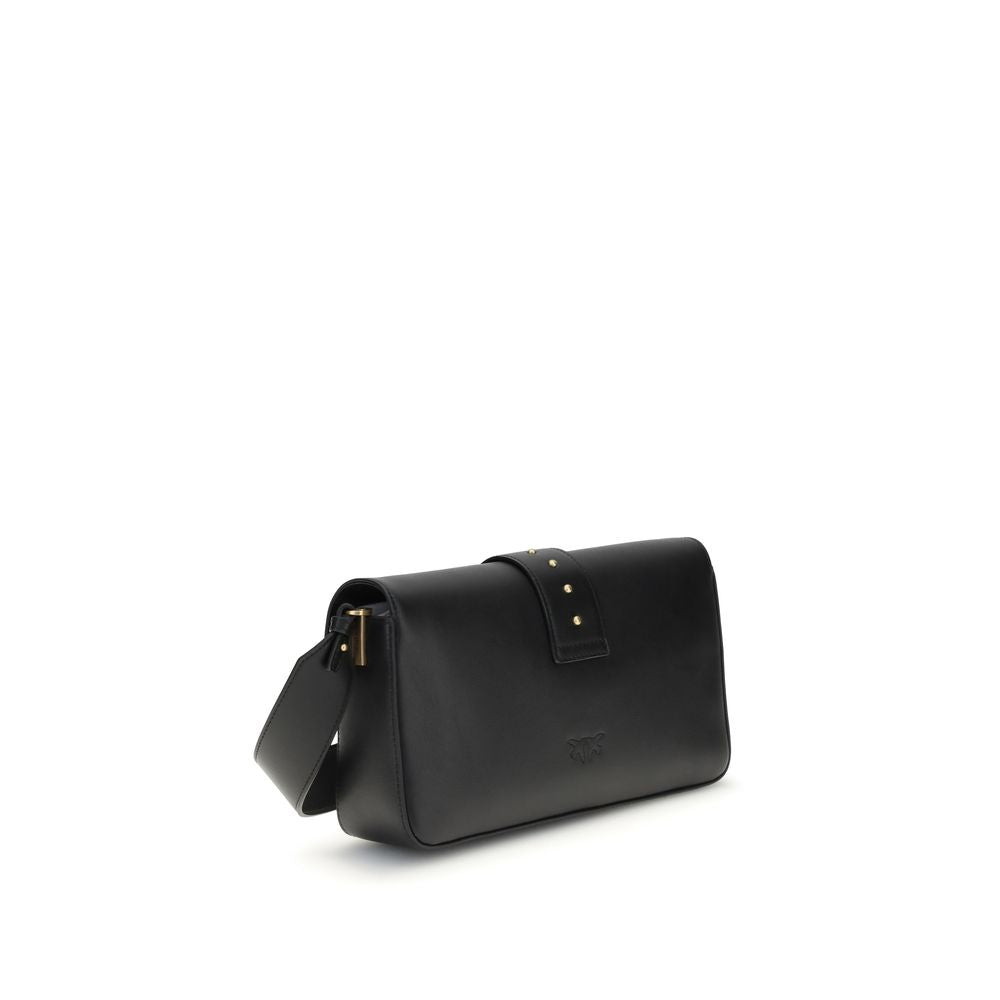 PINKO Black Leather Shoulder Women's Bag