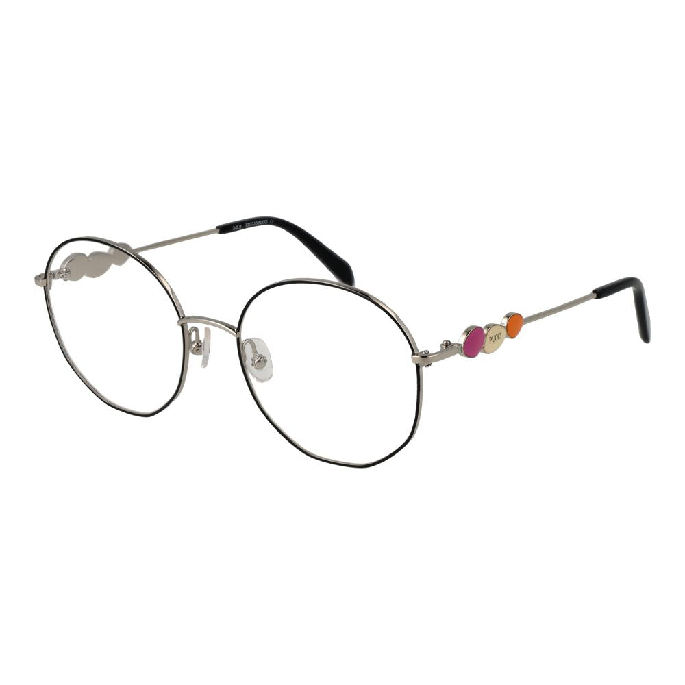 Emilio Pucci Black Metal Glasses Women's (Frames)