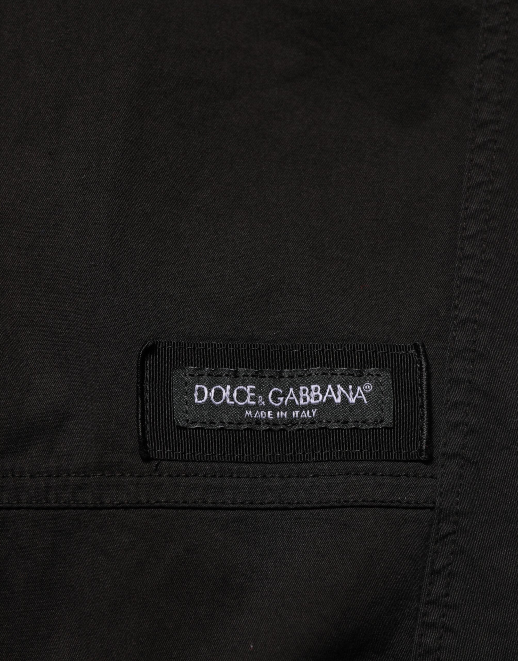 Dolce & Gabbana Black Cotton Cargo Jogger SweatMen's Men's Pants