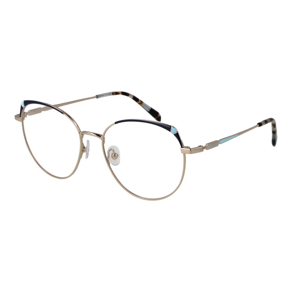 Emilio Pucci Gold Metal Glasses Women's (Frames)