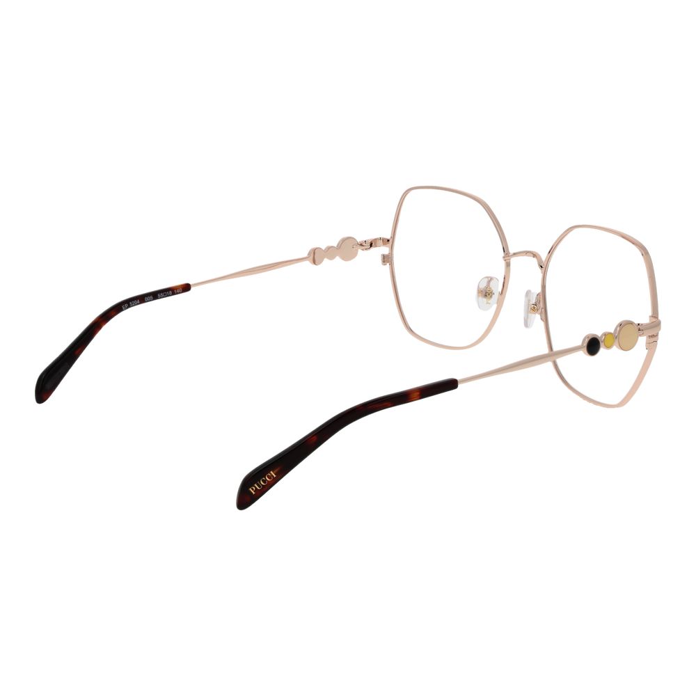 Emilio Pucci Black Metal Glasses Women's (Frames)