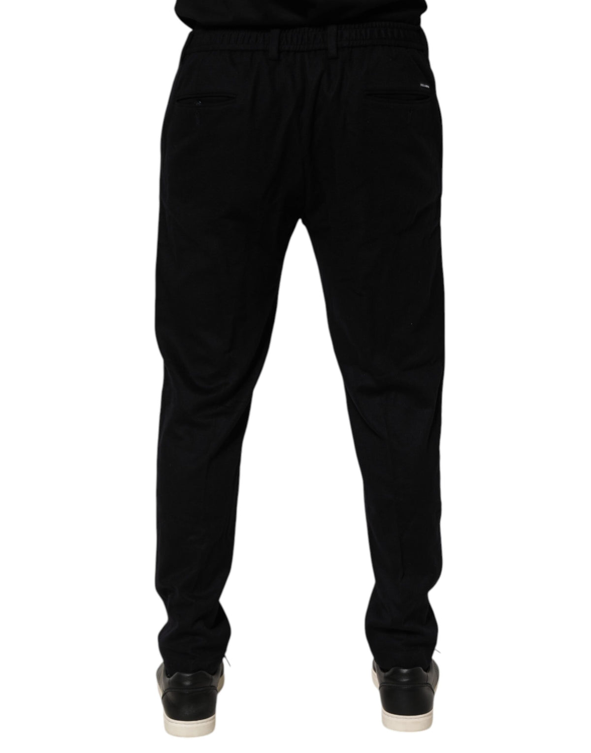 Dolce & Gabbana Black Cashmere Dress Formal Trouser Men's Pants (Pre-Owned)