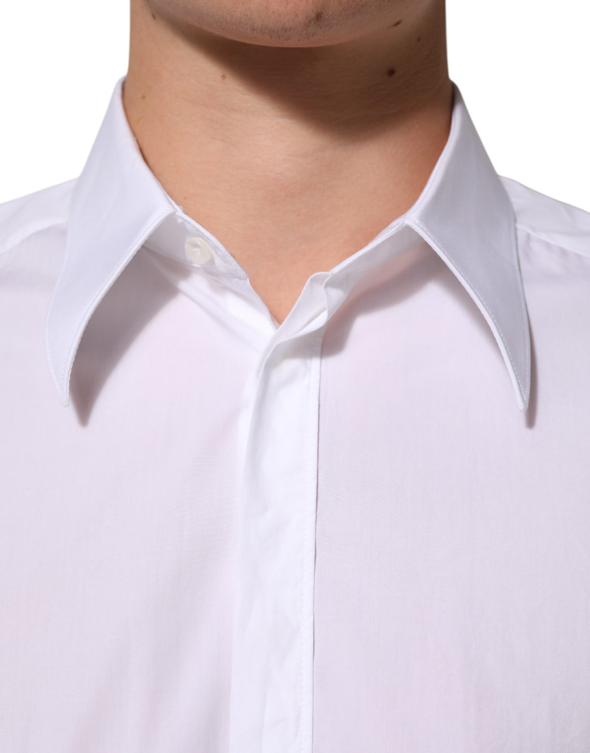 Dolce & Gabbana White Cotton MARTINI Men Formal Dress Men's Shirt