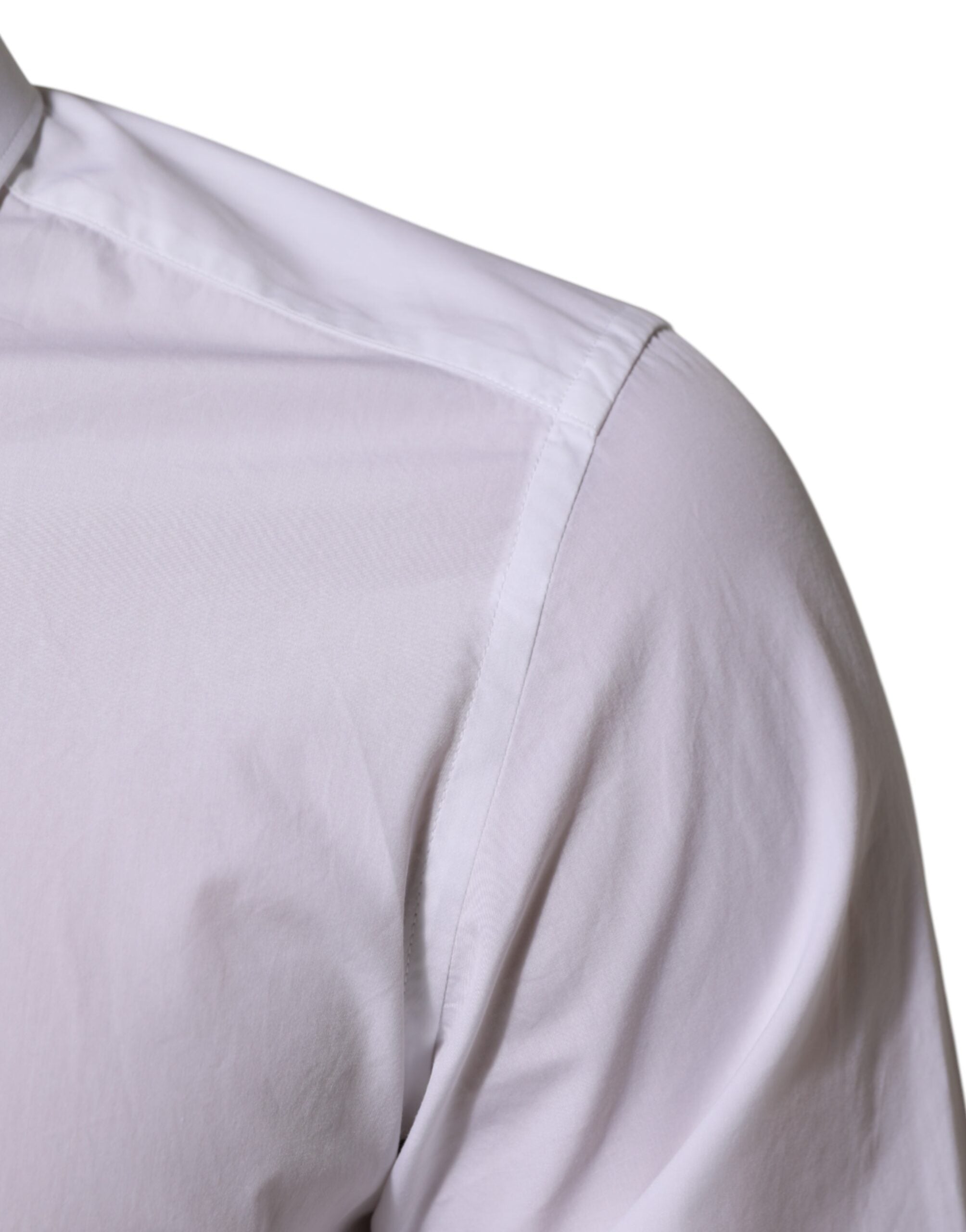 Dolce & Gabbana White Cotton MARTINI Men Formal Dress Men's Shirt