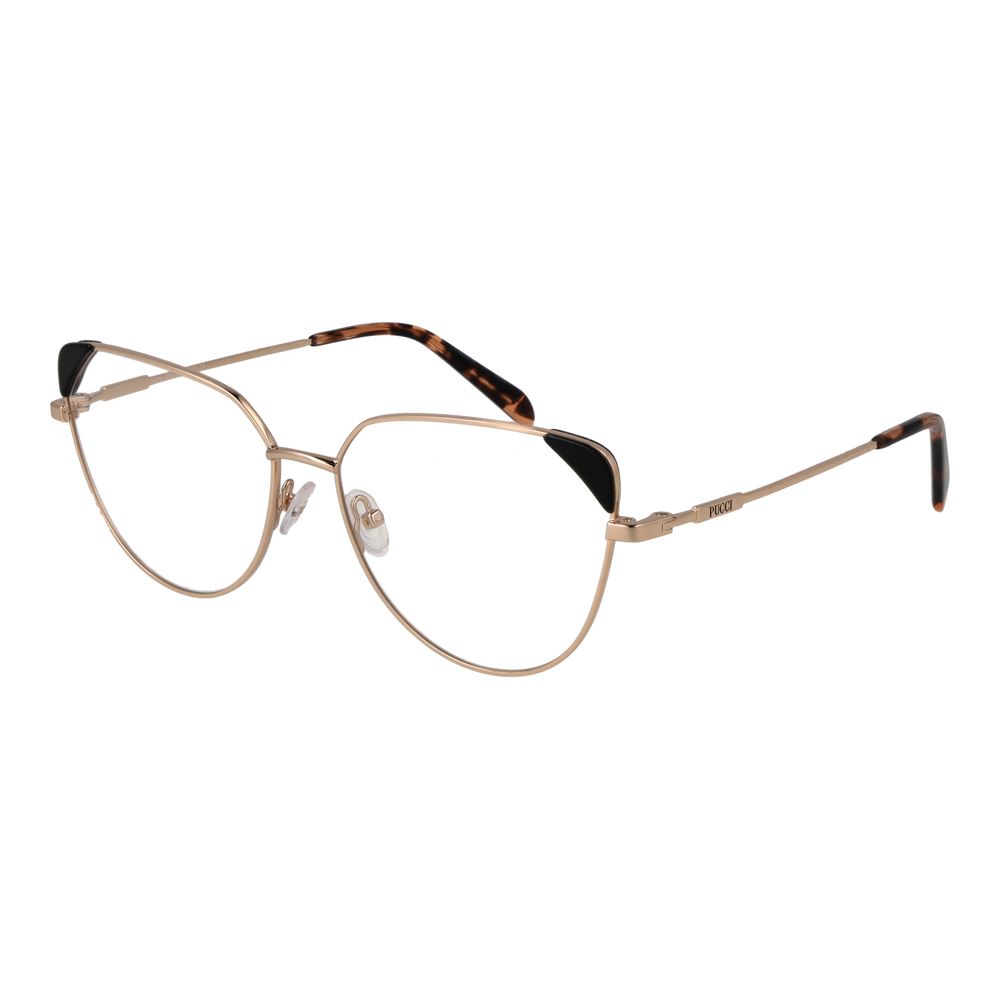 Emilio Pucci Gold Metal Glasses Women's (Frames)