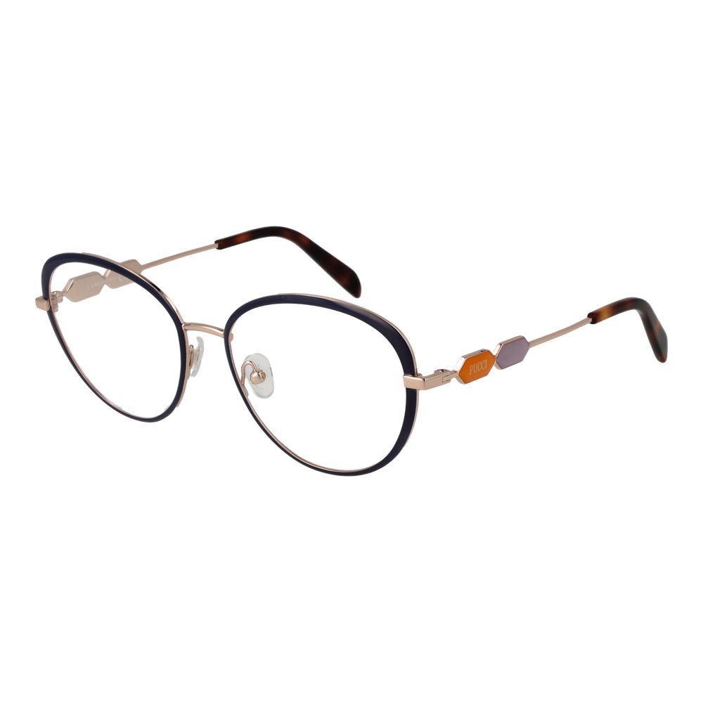 Emilio Pucci Blue Metal Glasses Women's (Frames)