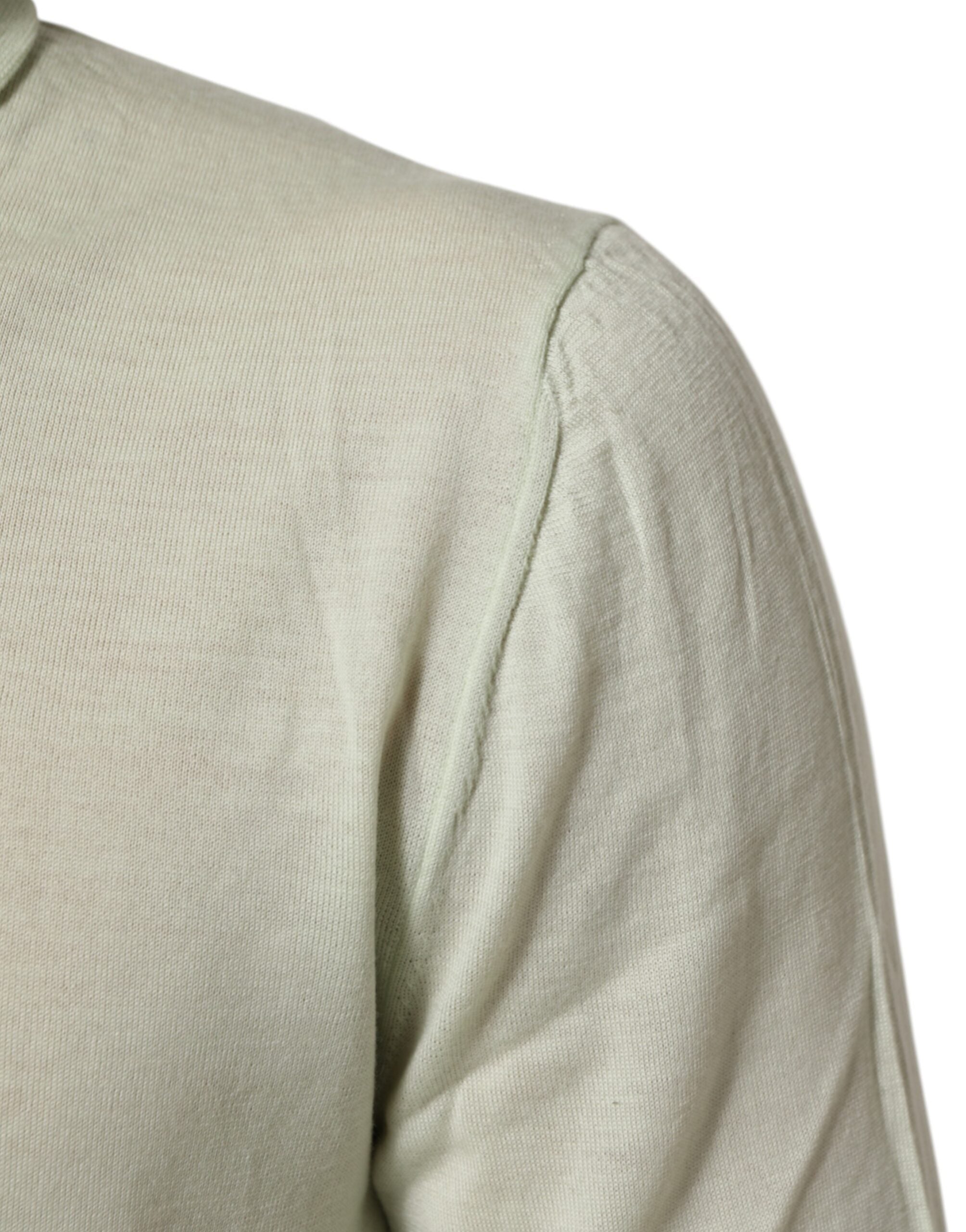 Dolce & Gabbana Light Green Logo TurtleNeck Pullover Men's Sweater (Pre-Owned)