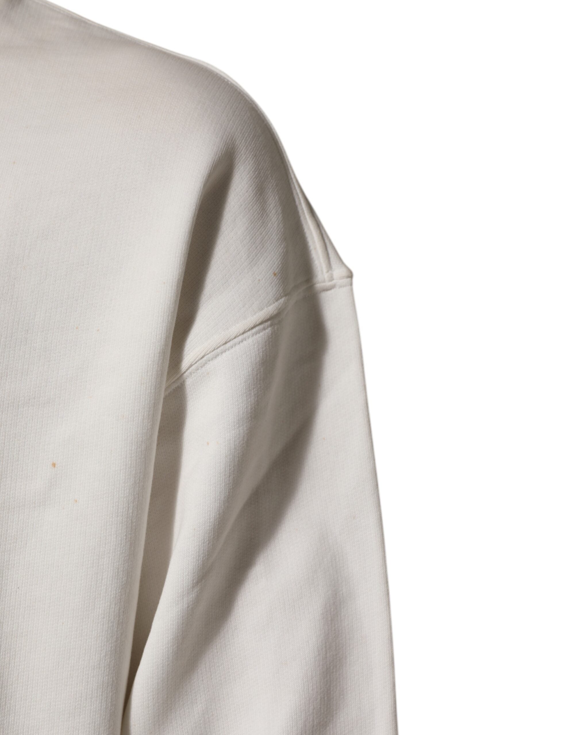 Dolce & Gabbana White DG Logo Crew Neck Sweatshirt Men's Sweater (Pre-Owned)