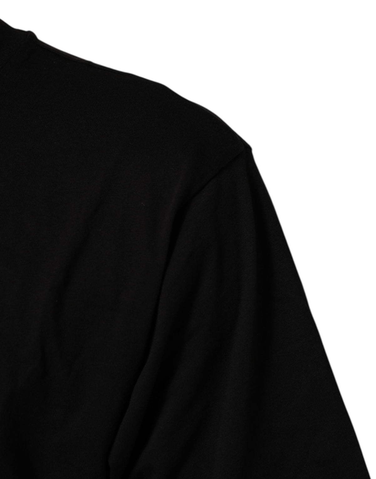 Dolce & Gabbana Black Logo Print Cotton Crew Neck Men's T-shirt (Pre-Owned)