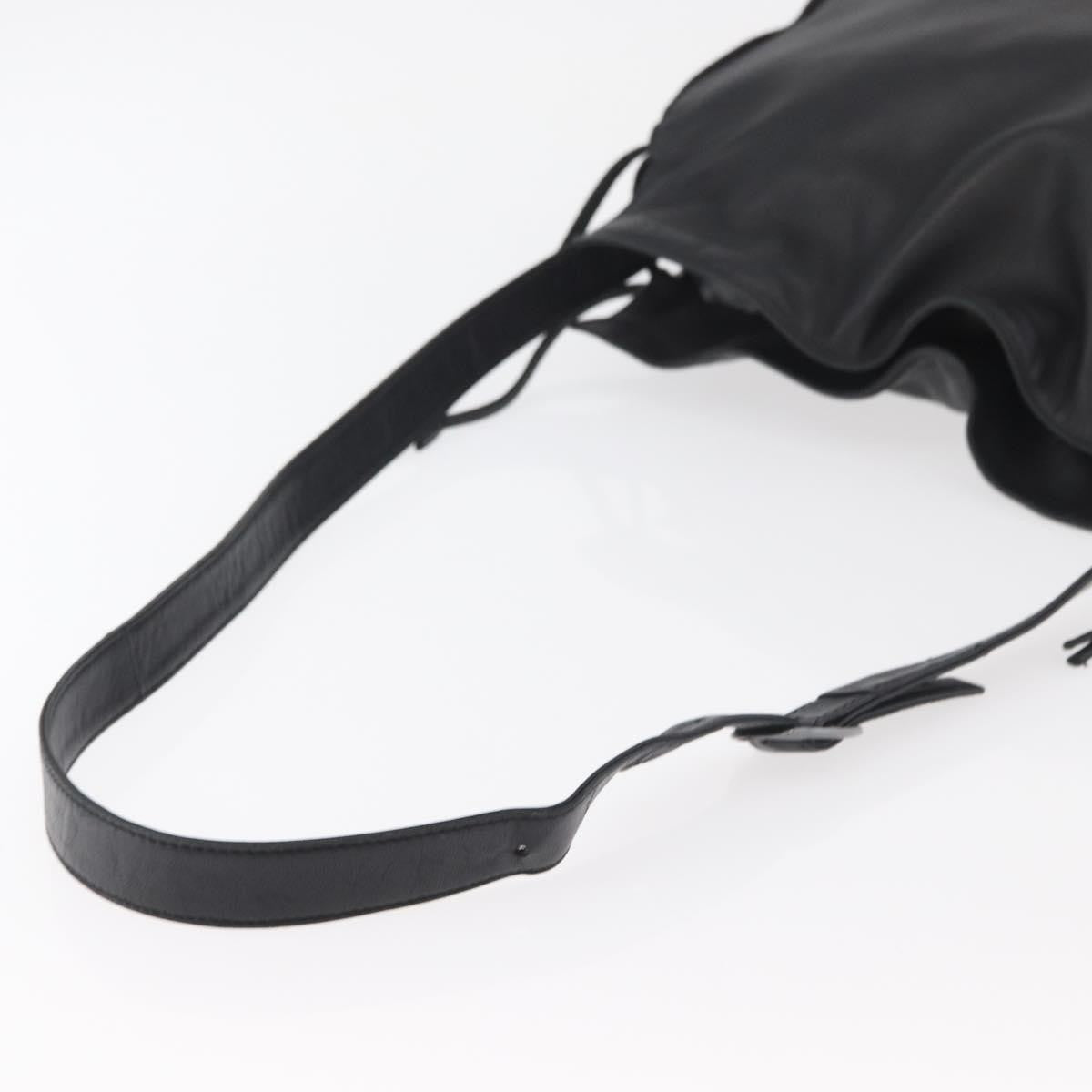 Loewe Flamenco Leather Black Leather Shoulder Bag Bag (Pre-Owned)