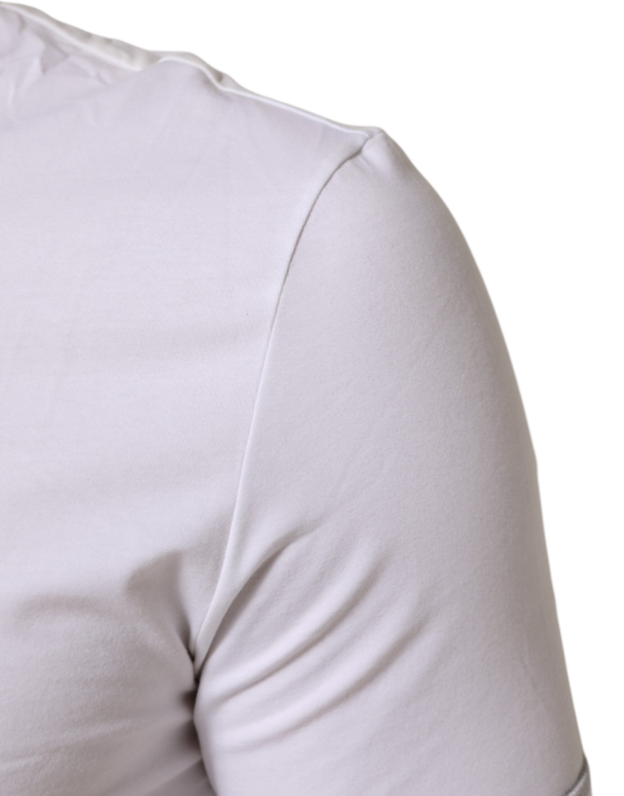 Dolce & Gabbana White Cotton Round Neck Men Underwear Men's T-shirt (Pre-Owned)