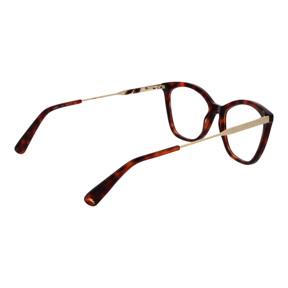 Longchamp Brown Metal & Plastic Glasses Women's (Frames)
