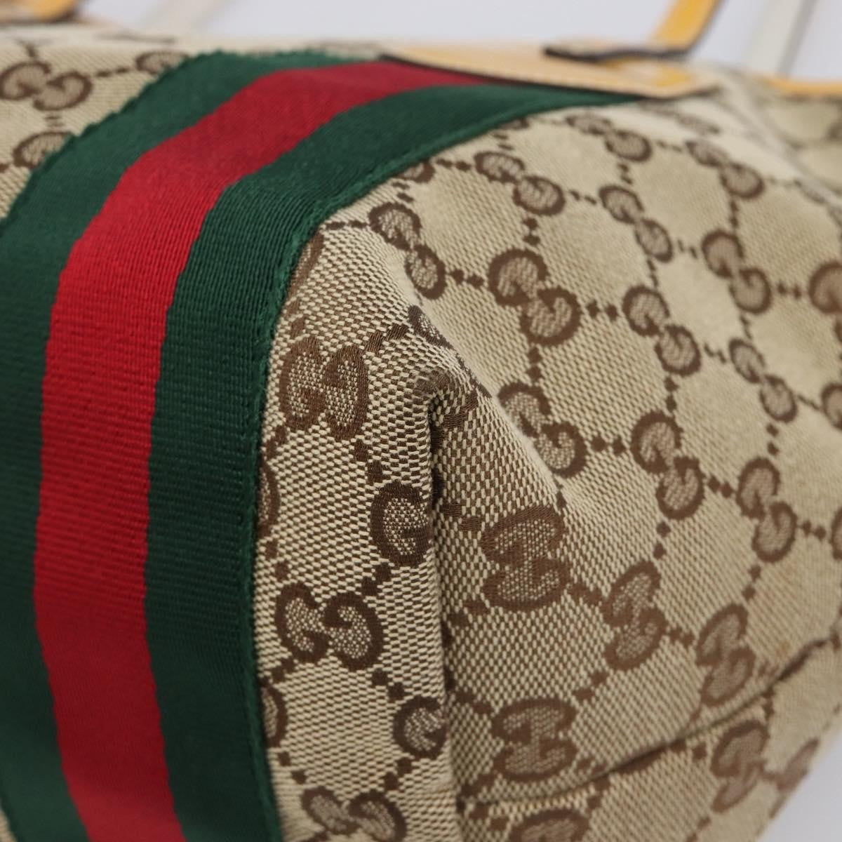 Gucci Jolie Web Gg Canvas Beige Canvas Tote Bag Bag (Pre-Owned)