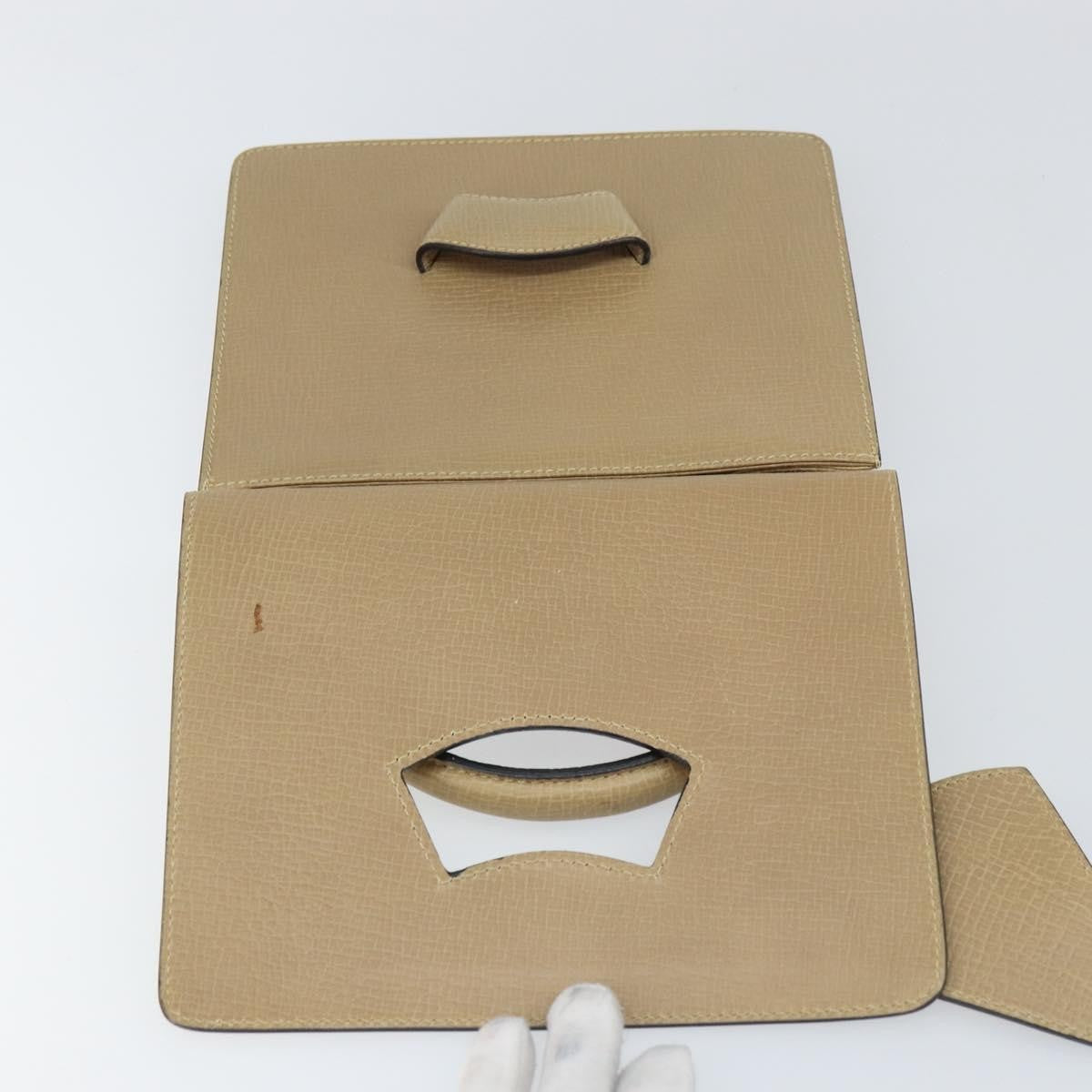 Loewe Barcelona Leather Beige Leather Handbag (Pre-Owned)