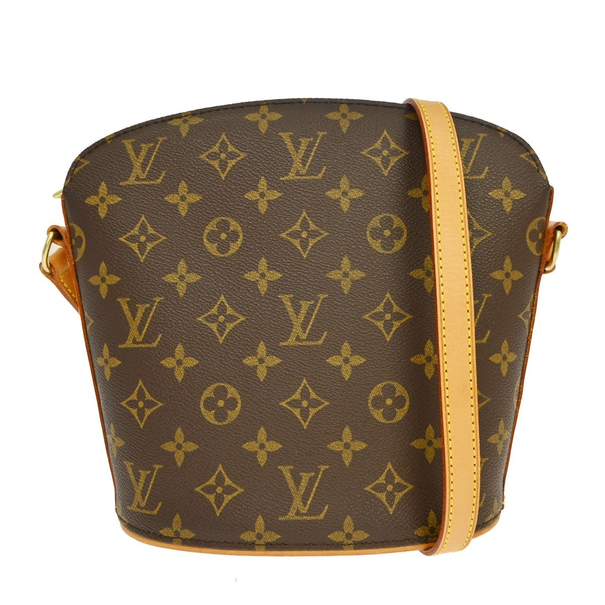 Louis Vuitton Drouot Monogram Canvas Brown Canvas Shoulder Bag Bag (Pre-Owned)
