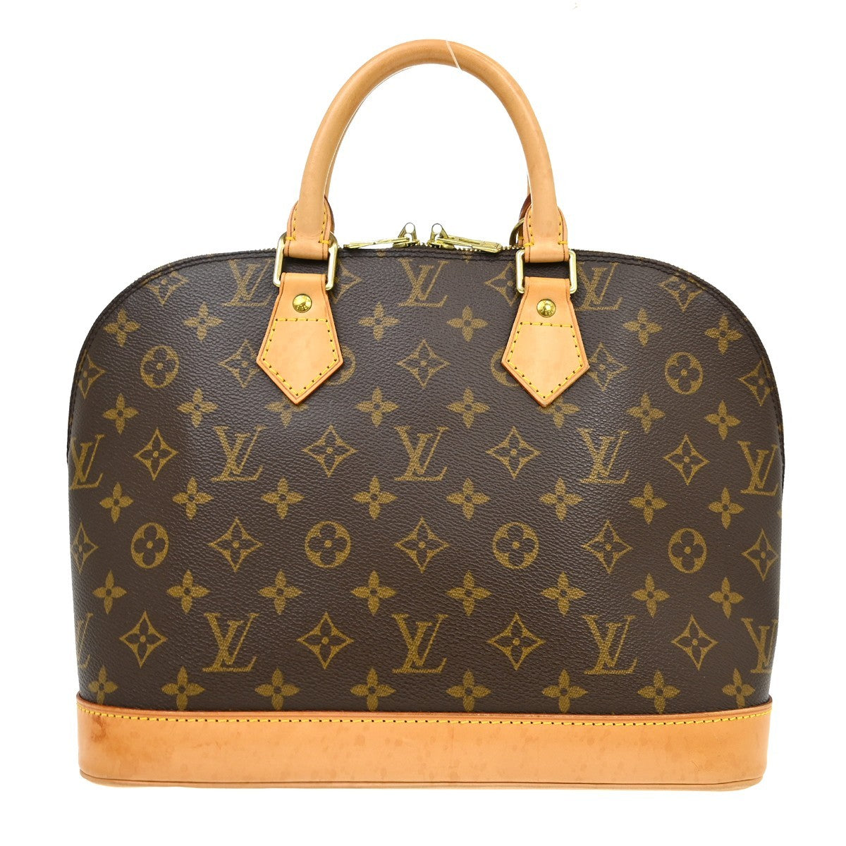 Louis Vuitton Alma Monogram Canvas Brown Canvas Handbag (Pre-Owned)