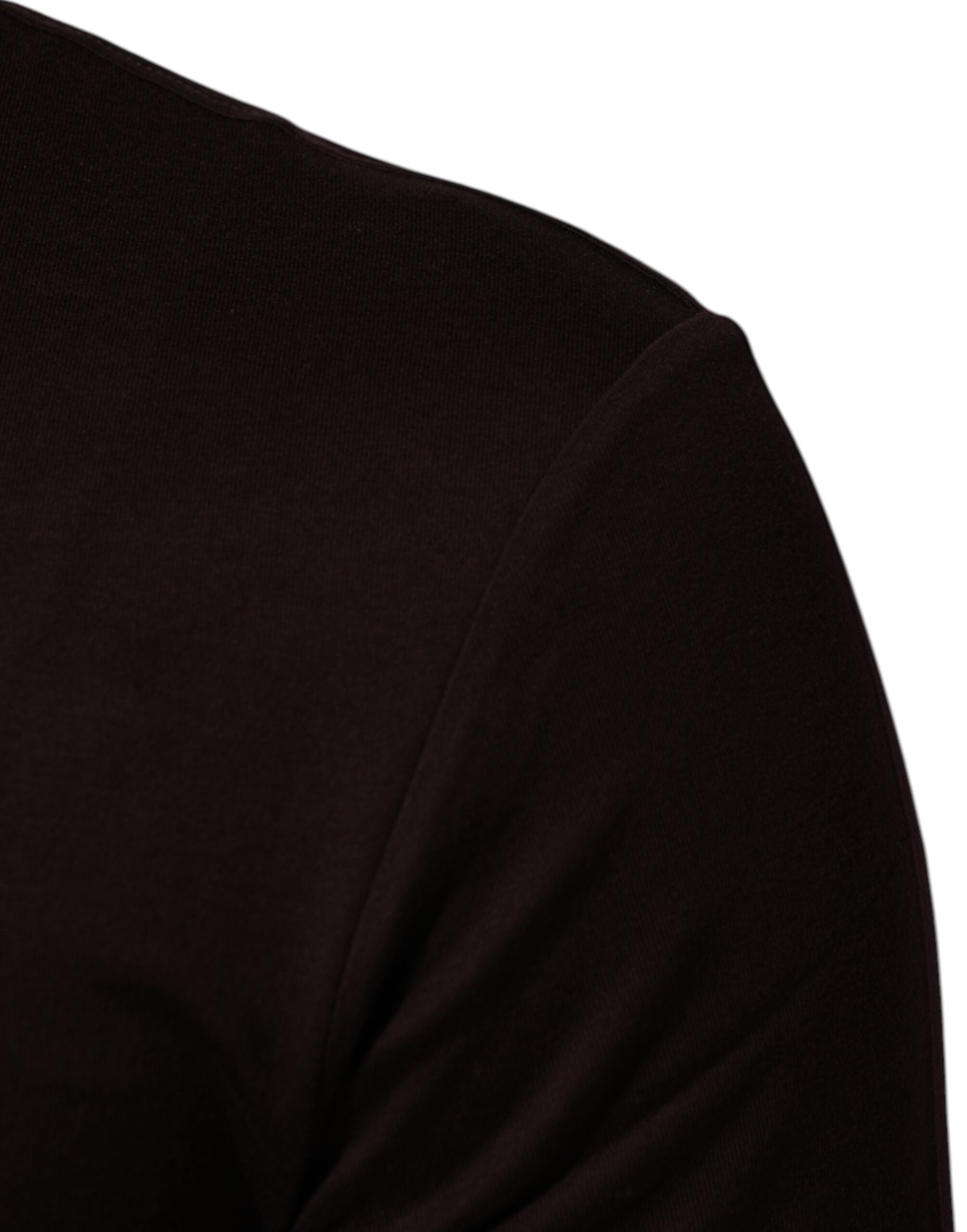 Dolce & Gabbana Brown Logo Plaque Cotton Crew Neck Men's T-shirt
