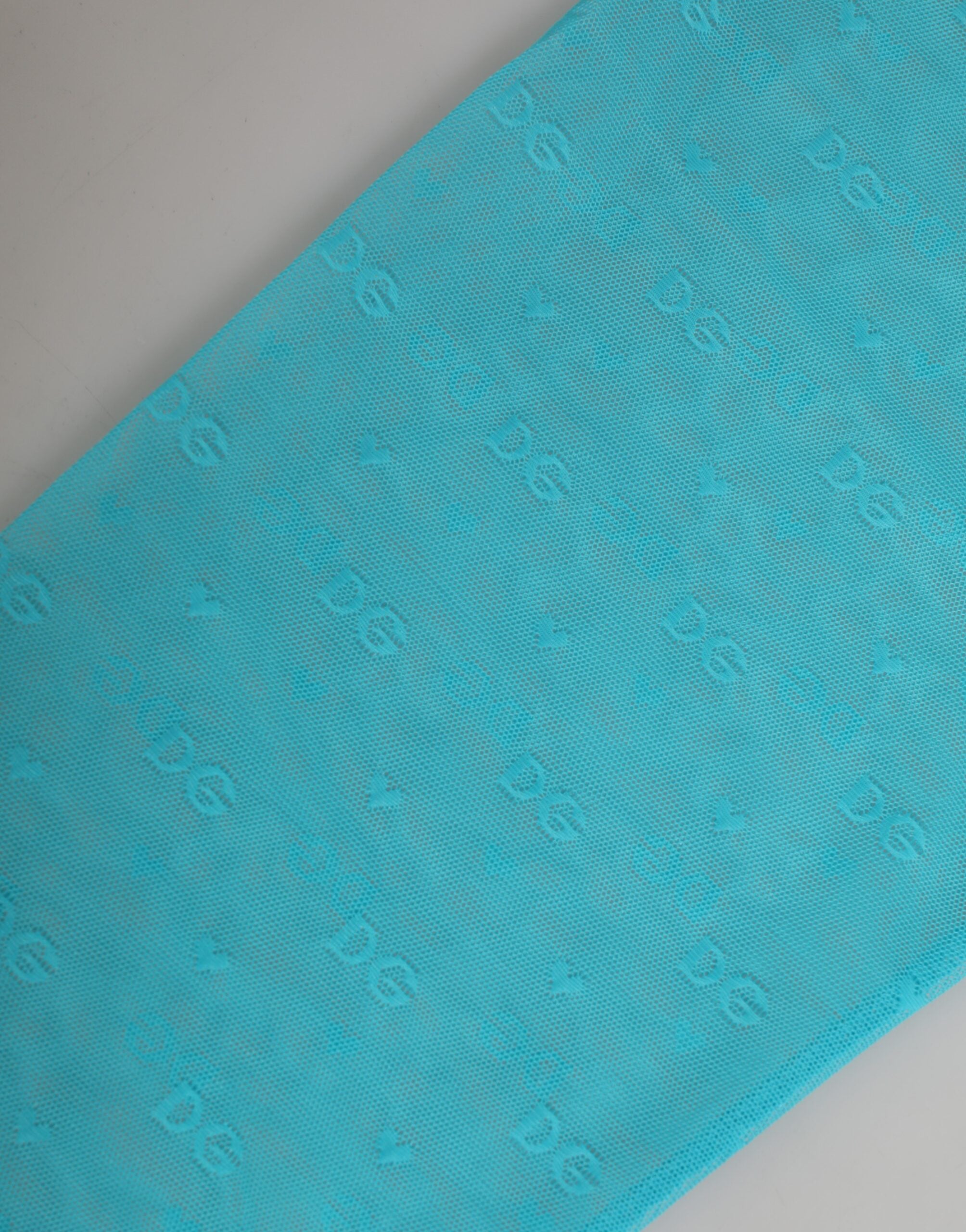 Dolce & Gabbana Light Blue Logo Lace Tight Midi Trouser Women's Underwear