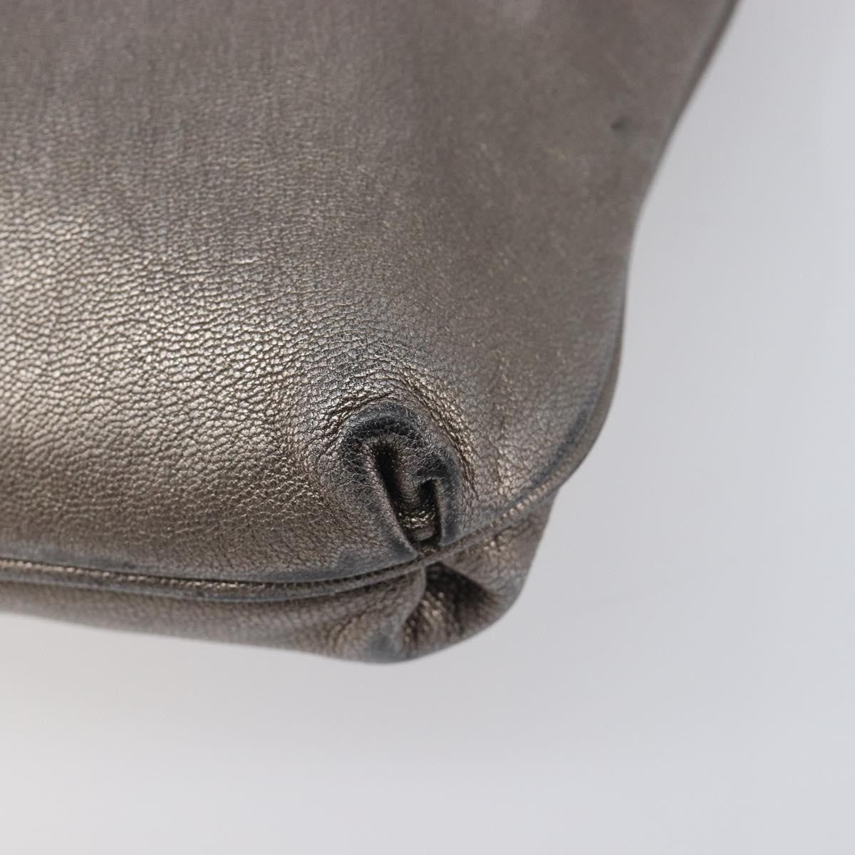 Salvatore Ferragamo Gancini Leather Gold Leather Crossbody Bag Bag (Pre-Owned)