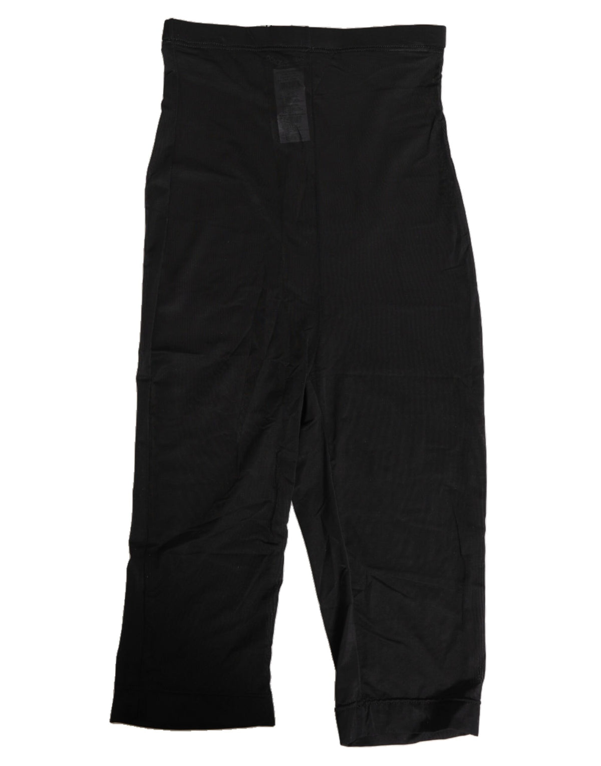 Dolce & Gabbana Black High Waist Tight Midi Trouser Women's Underwear