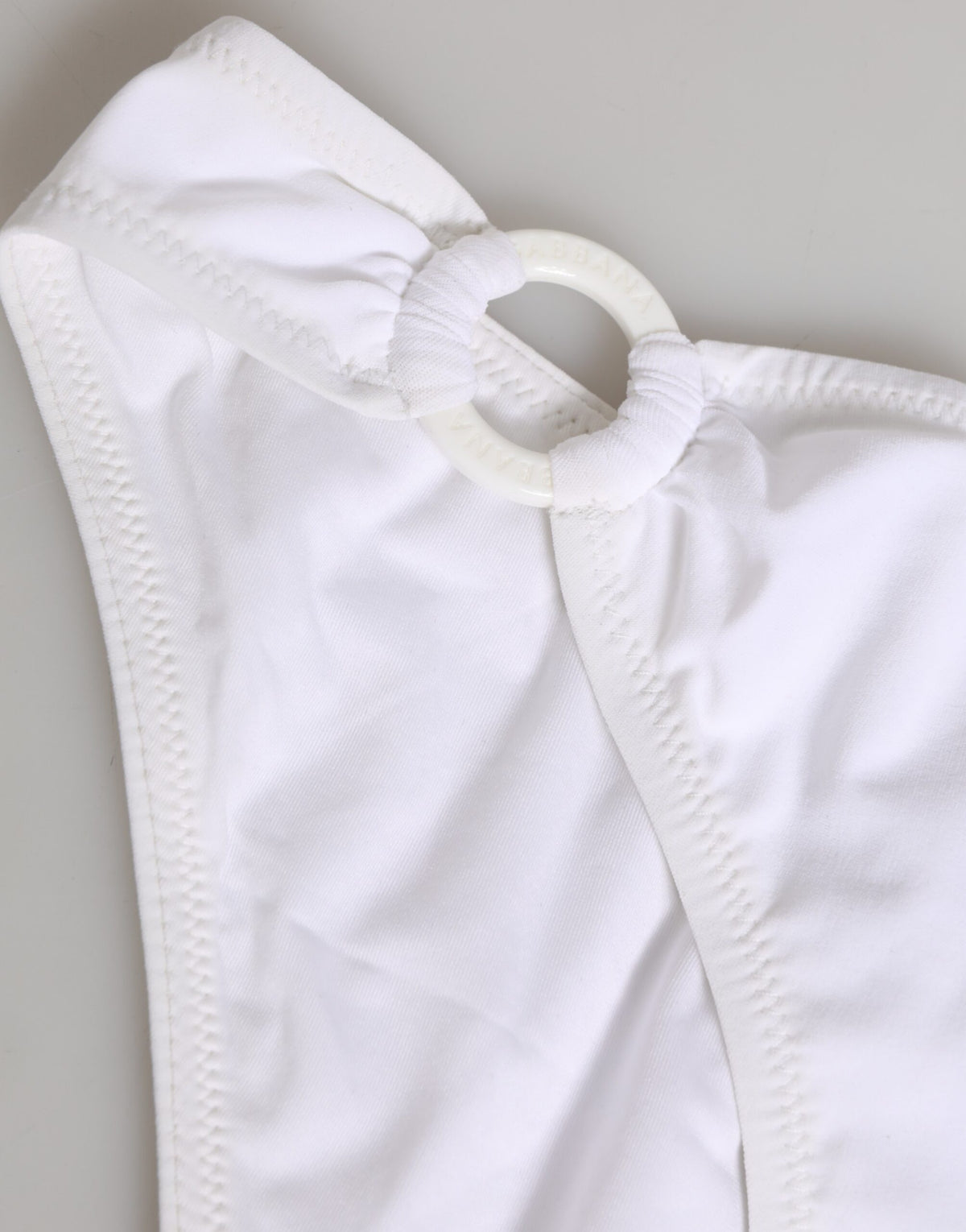 Dolce & Gabbana White Logo Swimsuit 2 Piece Top Bottom Women's Swimwear