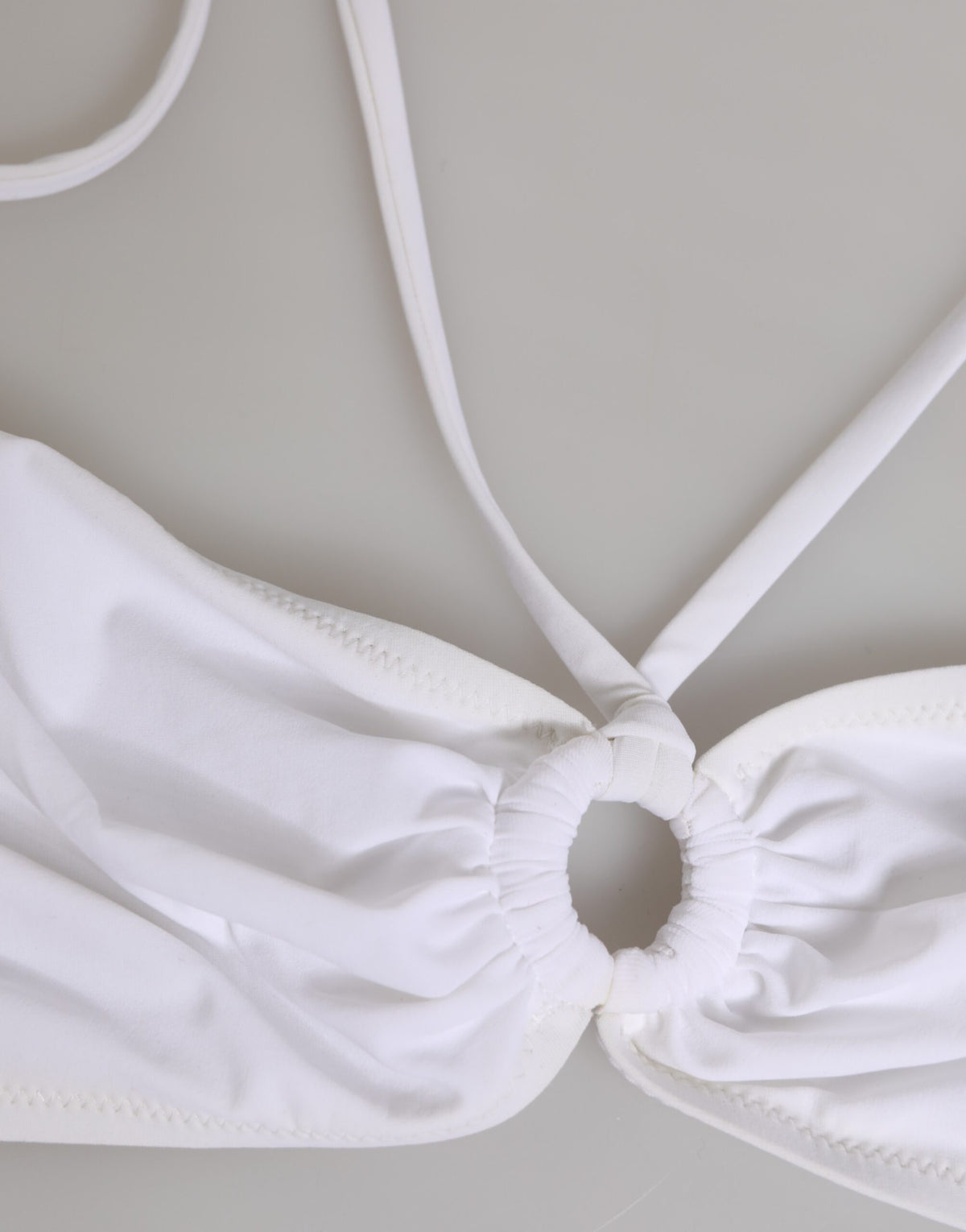 Dolce & Gabbana White Logo Swimsuit 2 Piece Top Bottom Women's Swimwear