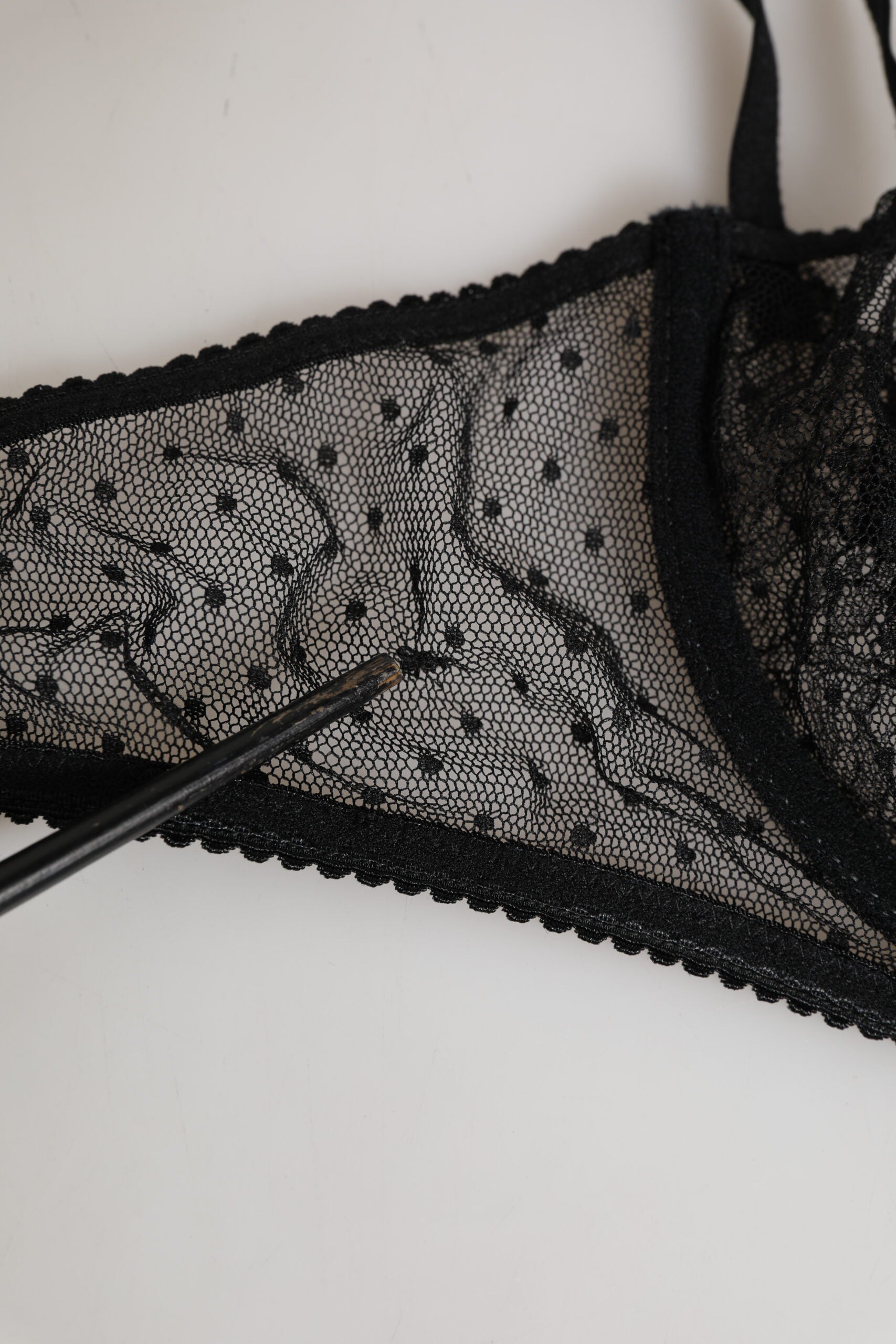 Dolce & Gabbana Black Floral Underwired Balconette Bra Women's Underwear (Pre-Owned)