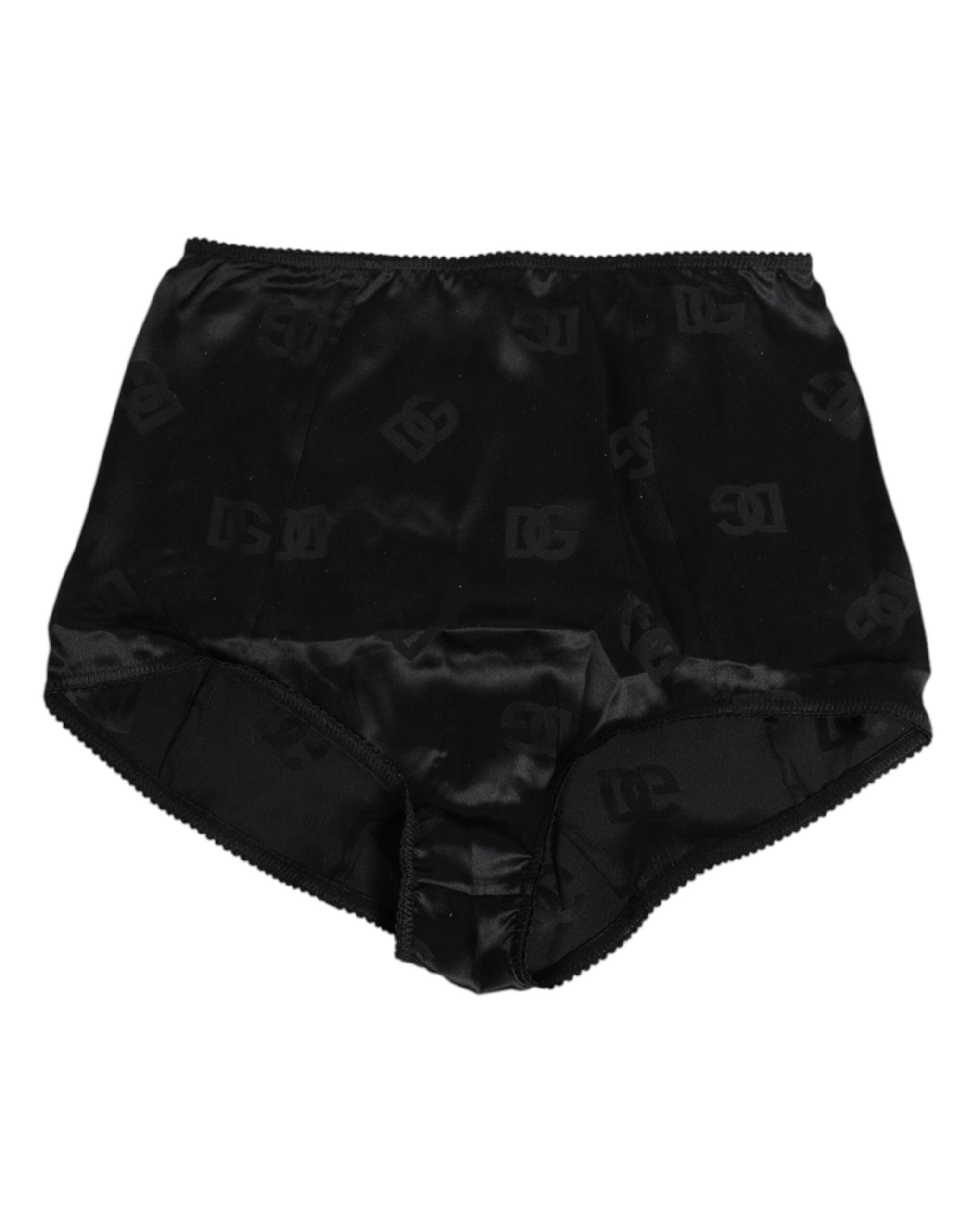 Dolce & Gabbana Black Silk Stretch High Waist Girdle Women's Underwear