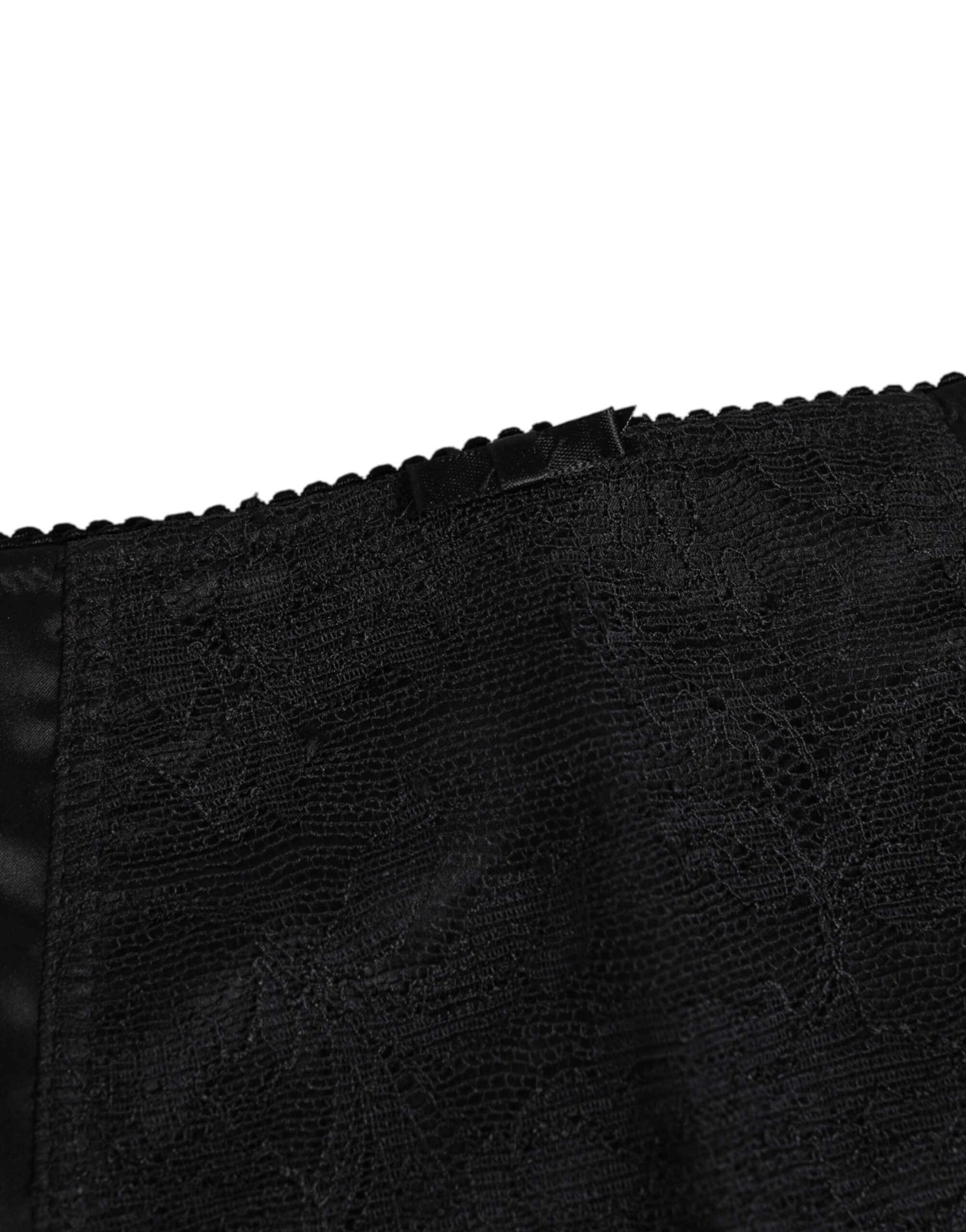 Dolce & Gabbana Black Silk Stretch Slip Cycling Women Women's Underwear