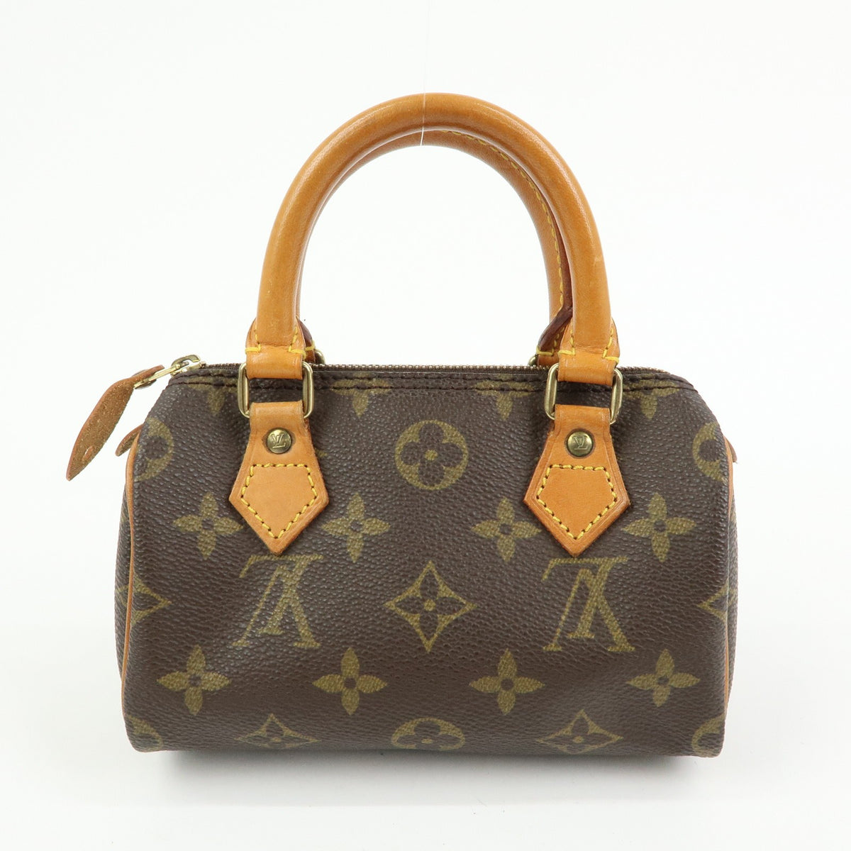 Louis Vuitton Speedy Mini Hl Monogram Canvas Brown Canvas Handbag (Pre-Owned)